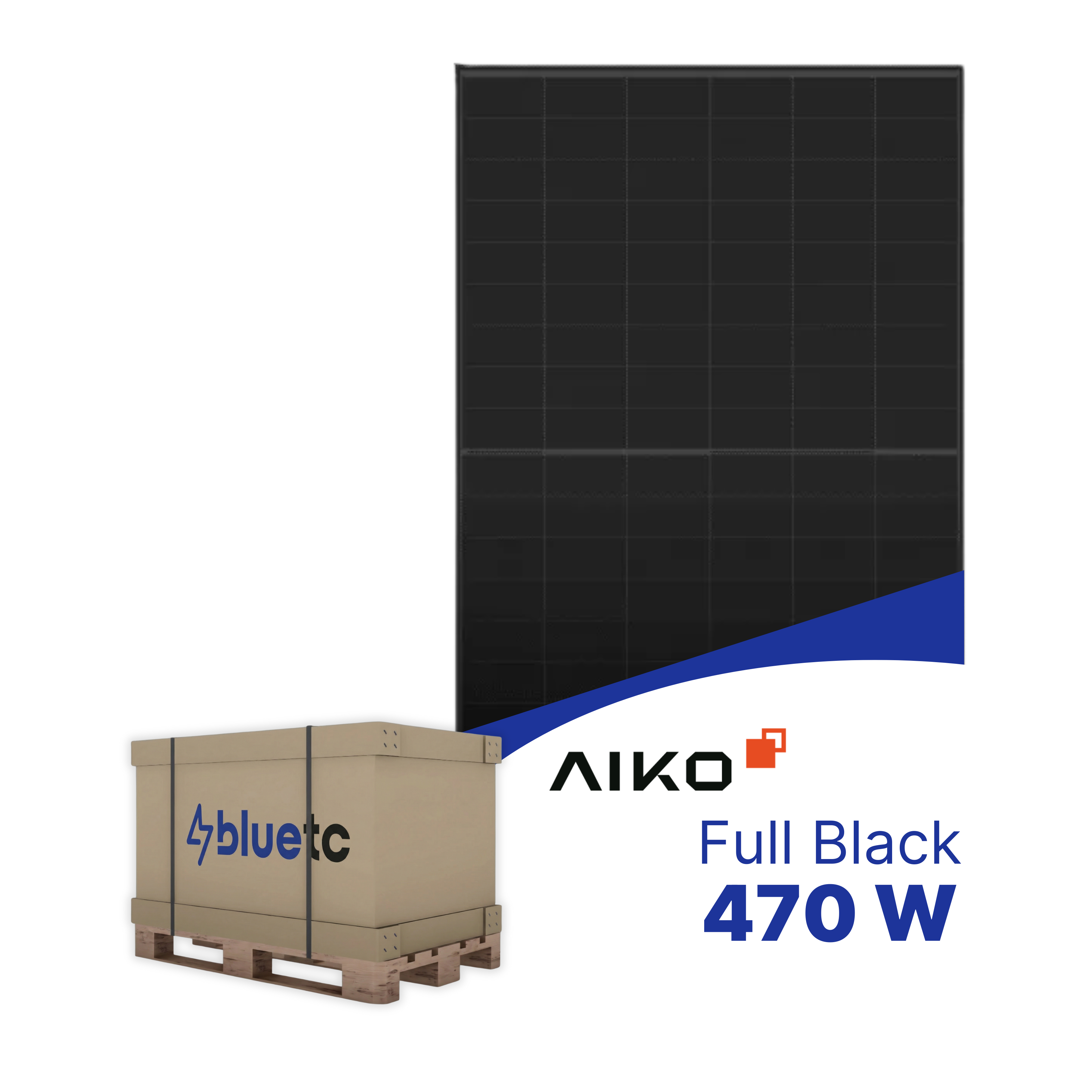 Aiko Solar Neostar 3S+ 470W Glas-Glas Full Black AIKO-A-MCE54Db - Palette (37 Stk.)