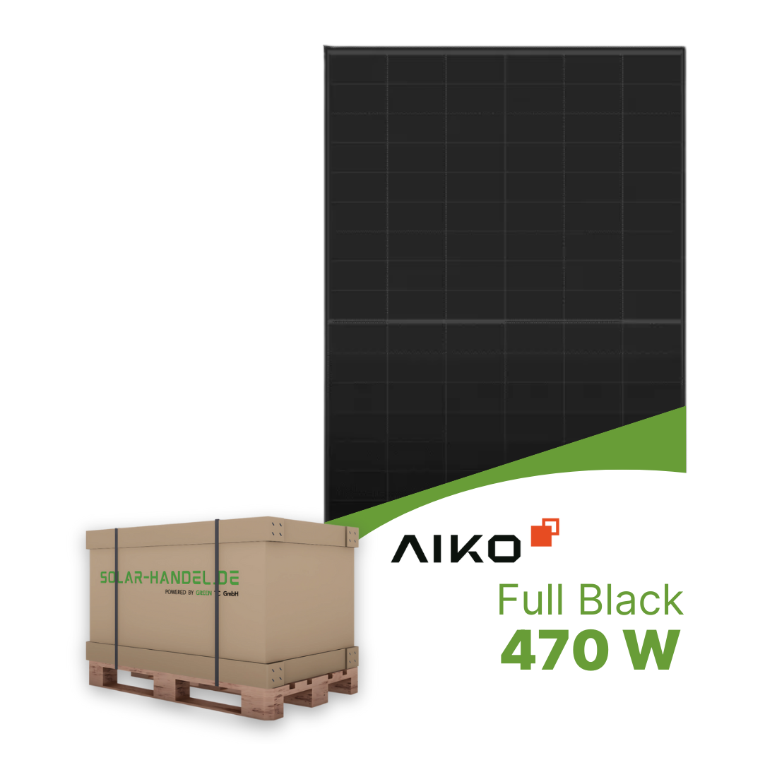 Aiko Solar Neostar 3S+ 470W Glas-Glas Full Black AIKO-A-MCE54Db - Palette (37 Stk.)