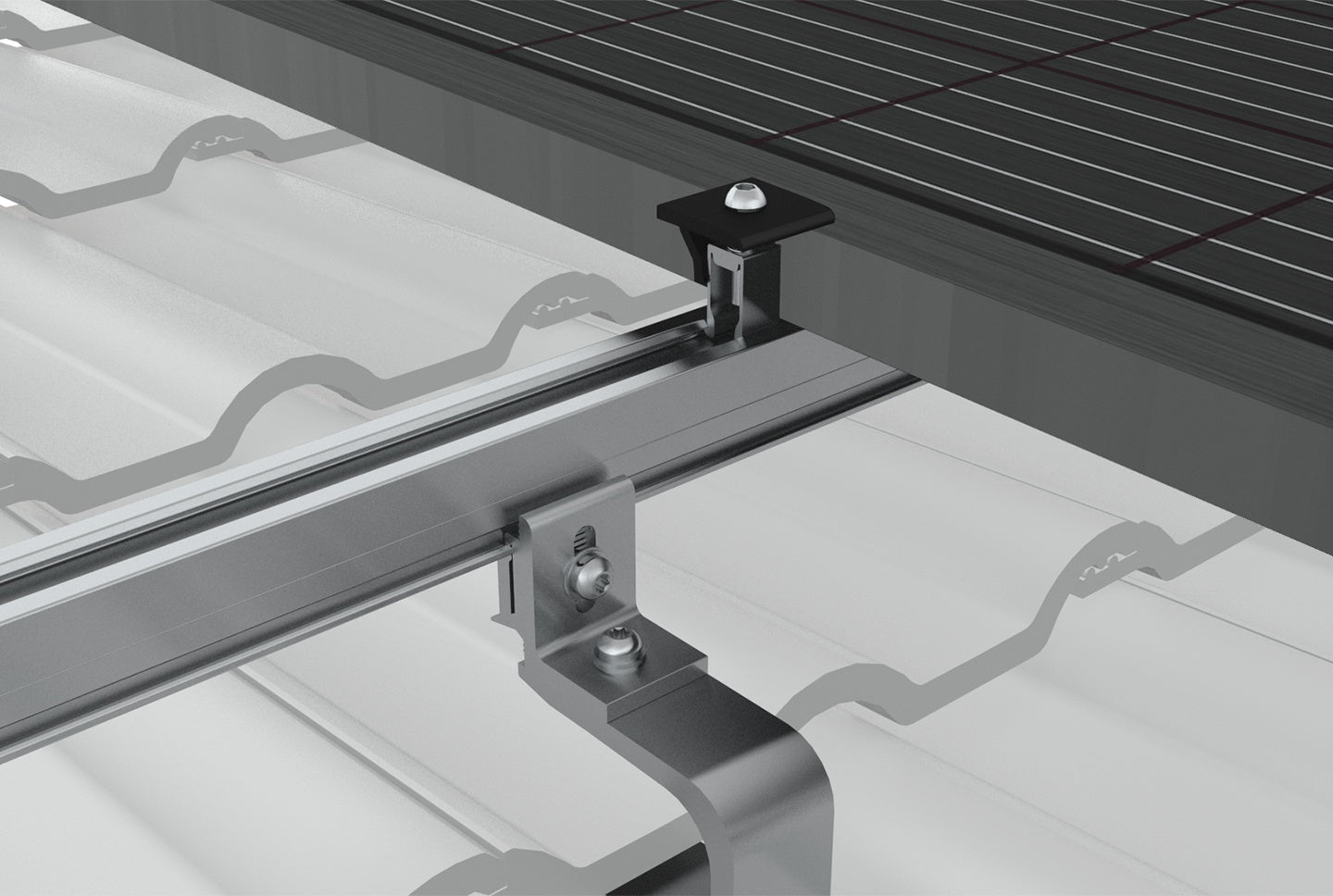 Clenergy SolarRoof Pro 2.0 PV-ezRack Schrägdach Unterkonstruktion