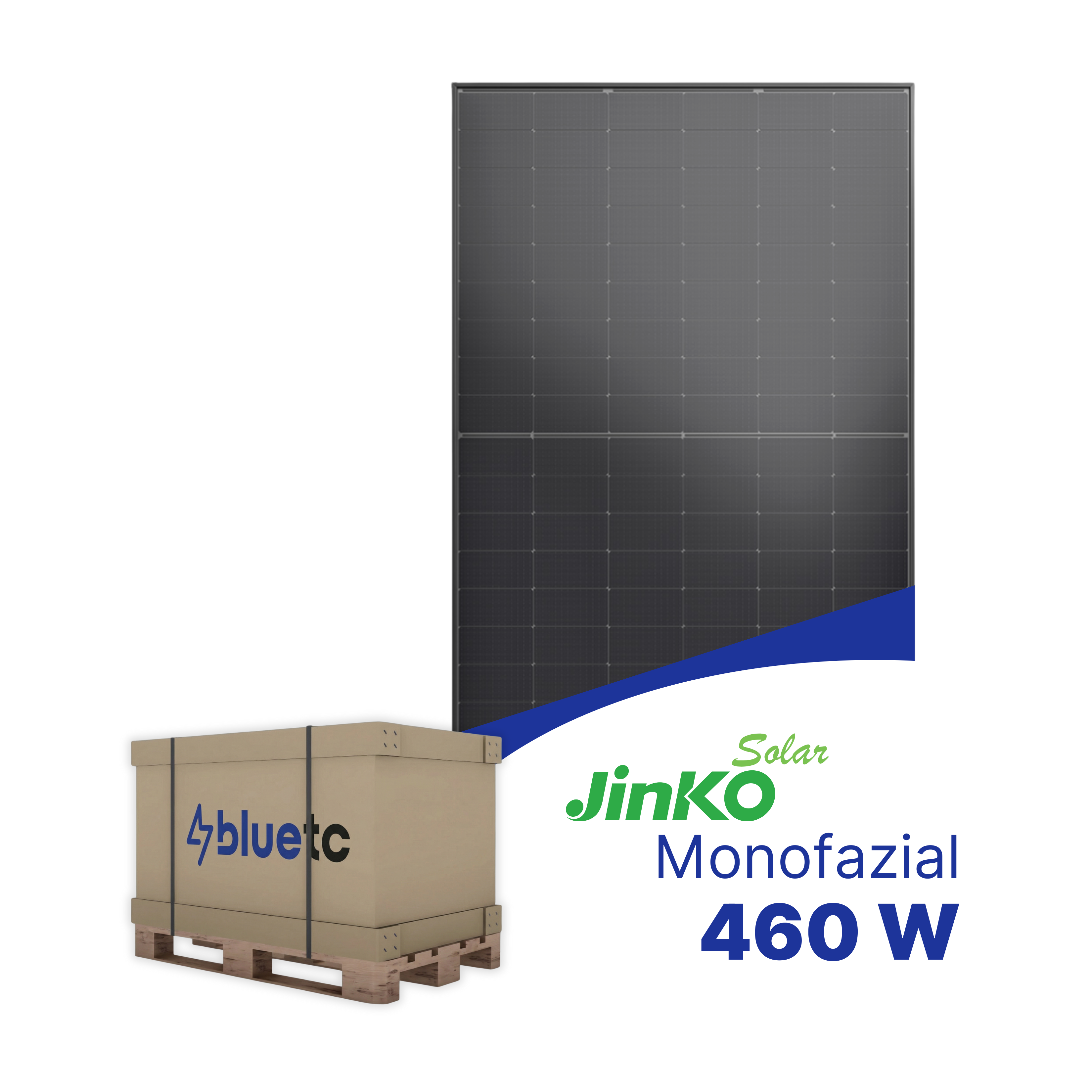 JinKO 460W Full Black Doppelglas 48HL4M-DB - Palette (37 Stk.)