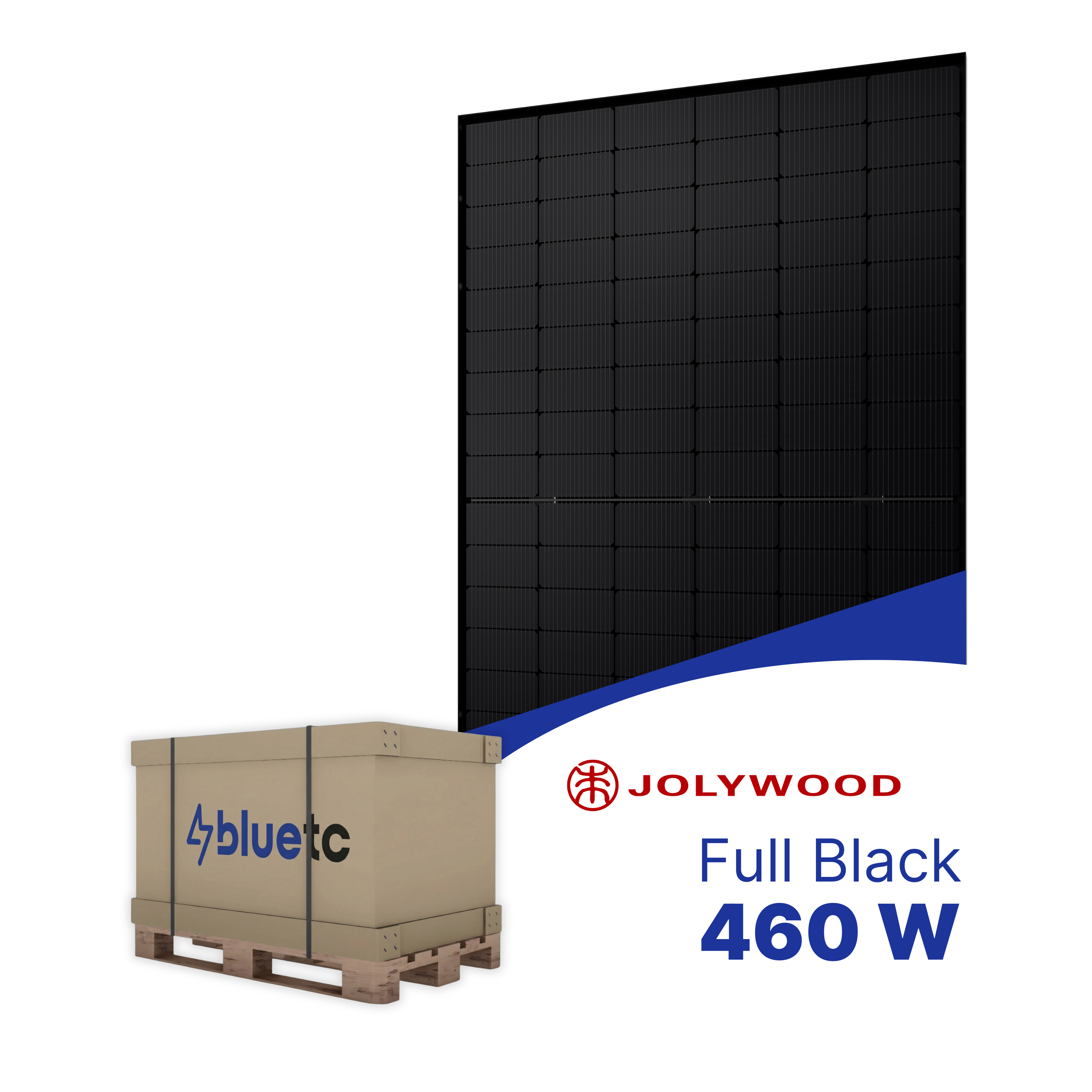Jolywood 460W Bifazial Glas-Glas Full Black JW-HD96N-R2 - Palette (37 Stk.)