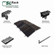 SL RACK Fast Flat Flachdach Ost / West Unterkonstruktion