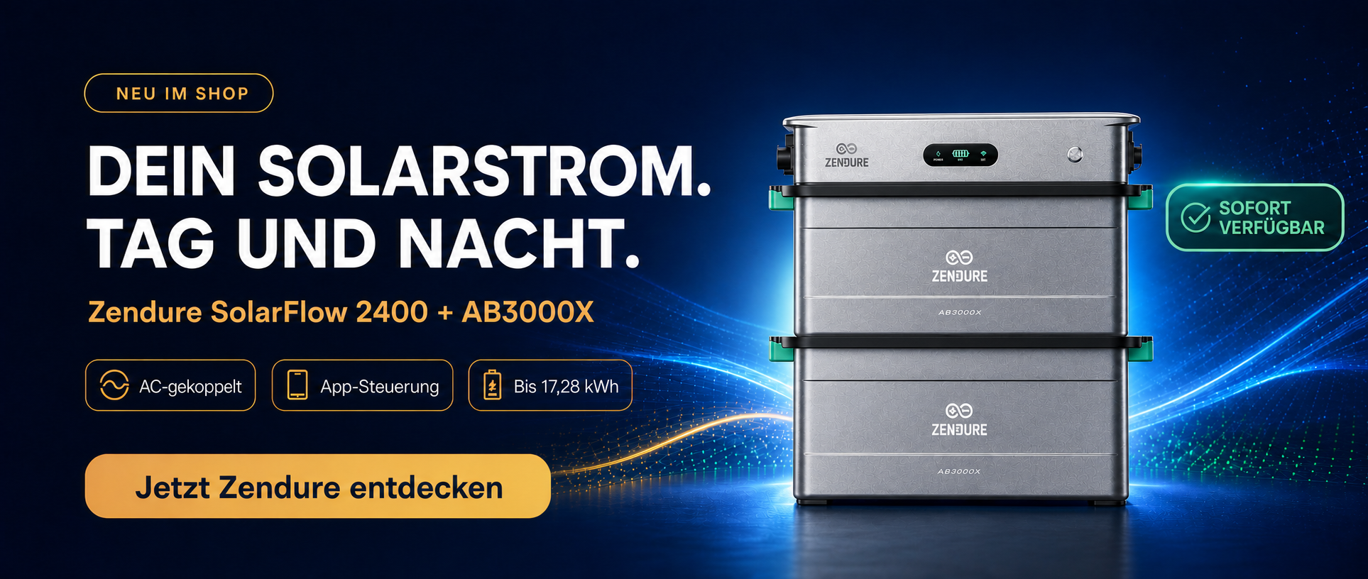 Zendure SolarFlow 2400 und AB3000X