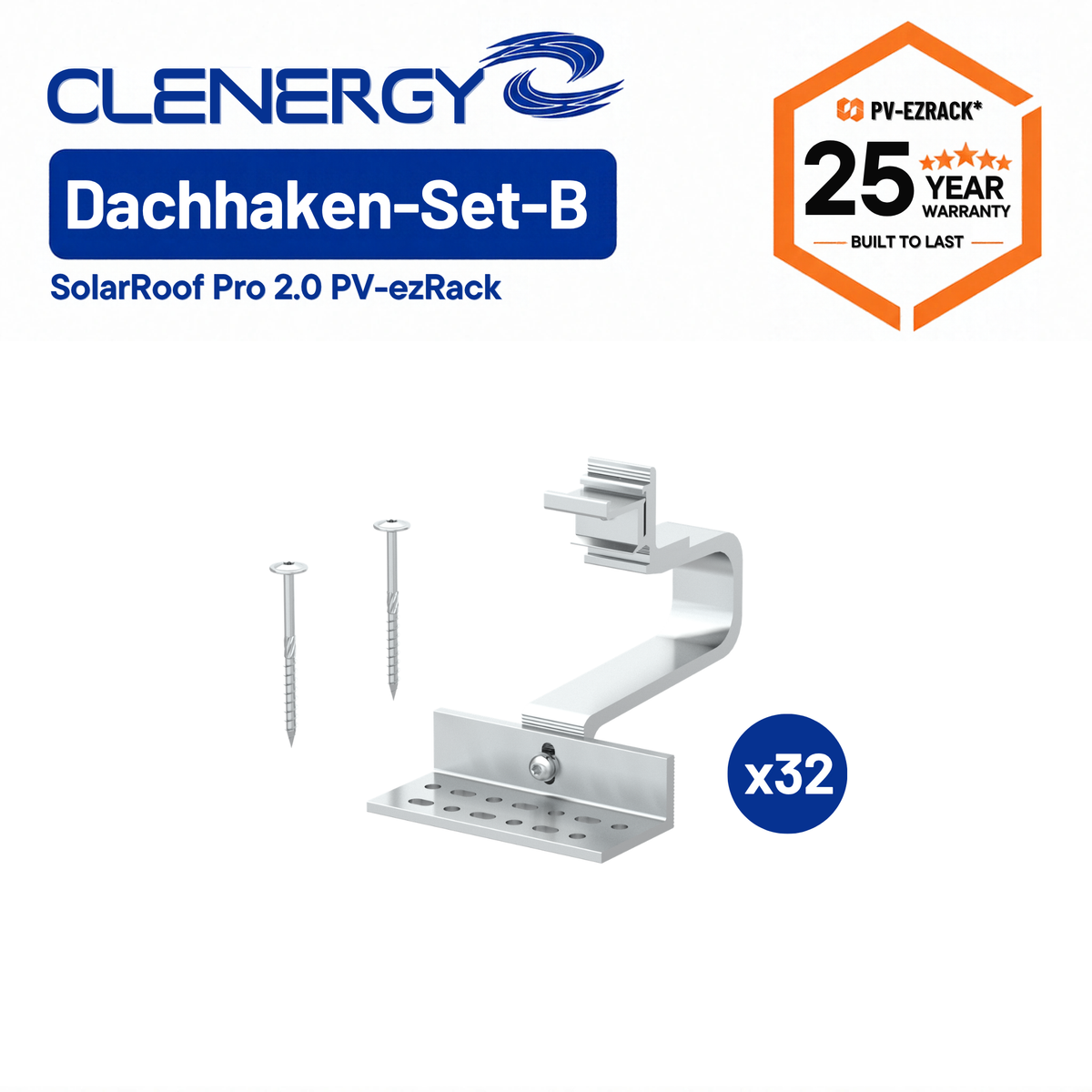 clenergy solarroof pro 2.0 dachhaken set b bluetc