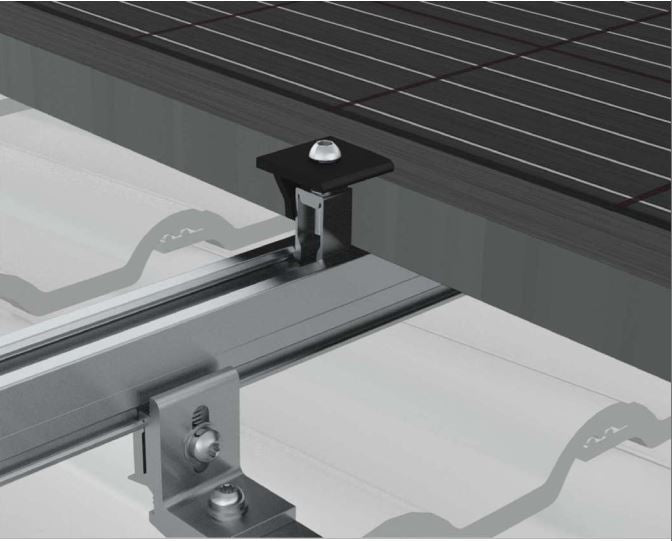 Clenergy SolarRoof Pro 2.0 PV-ezRack Schrägdach Unterkonstruktion